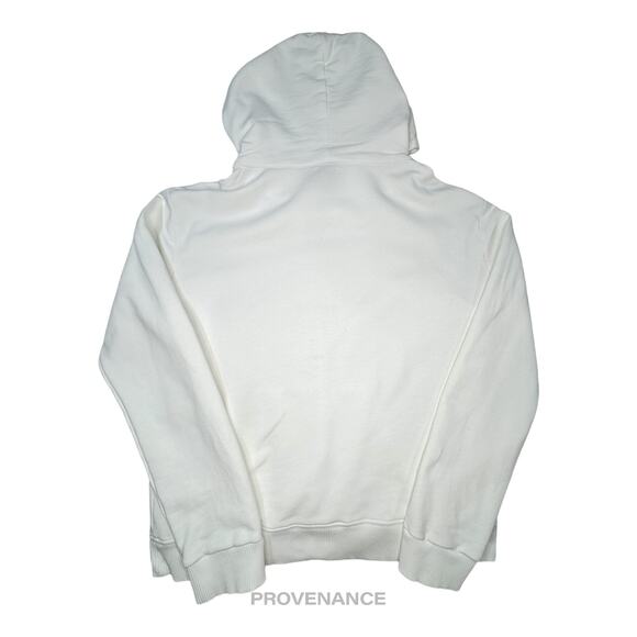 🔴  Saint Laurent Paris SLP Logo Hoodie - White - Picture 2 of 7